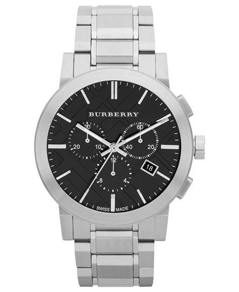 burberry 9351|Burberry Watch, Men's Swiss Chronograph Stainless Steel.